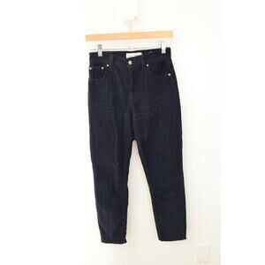 Aritzia Denim Forum Size 25 The Yoko High Rise Slim Corduroy Pants Blue